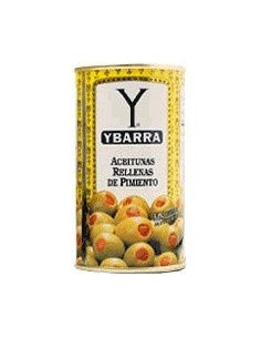 Aceitunas verdes manzanilla rellenas de pimiento Ybarra