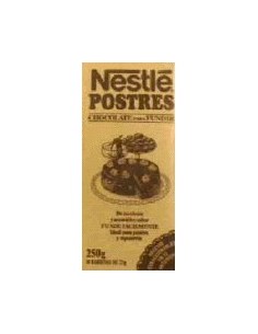 Chocolate para fundir Nestlé Postres tableta de 250 g.
