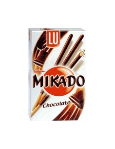 Mikado con chocolate Lu