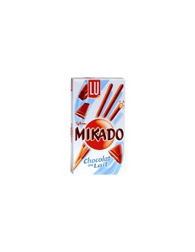 Mikado con chocolate y leche Lu