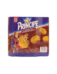 Galletas rellenas con crema de chocolate Príncipe de Lu