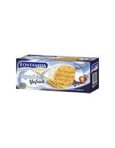 Galletas de frutas del bosque sabor a yogur bañada en chocol