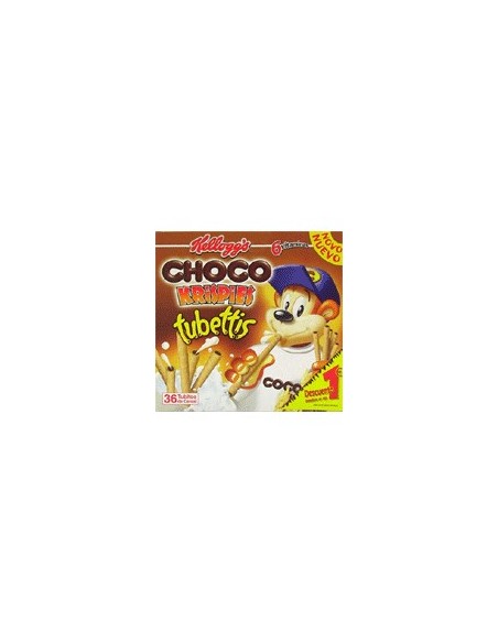 Tubitos de cereal rellenos de cacao con avellana Choco Krisp