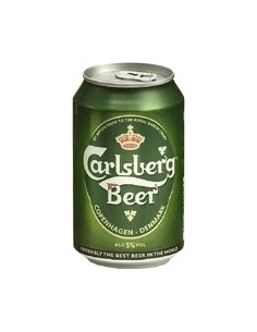 Cerveza danesa rubia Carlsberg