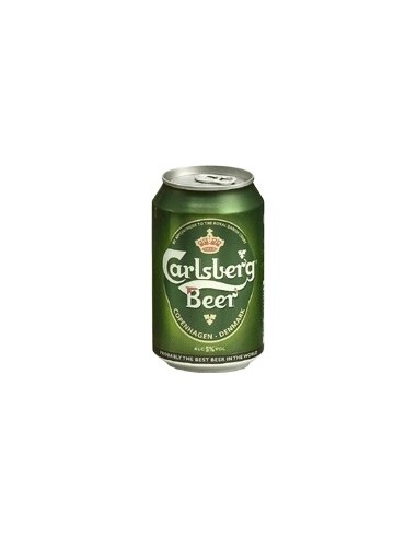 Cerveza danesa rubia Carlsberg