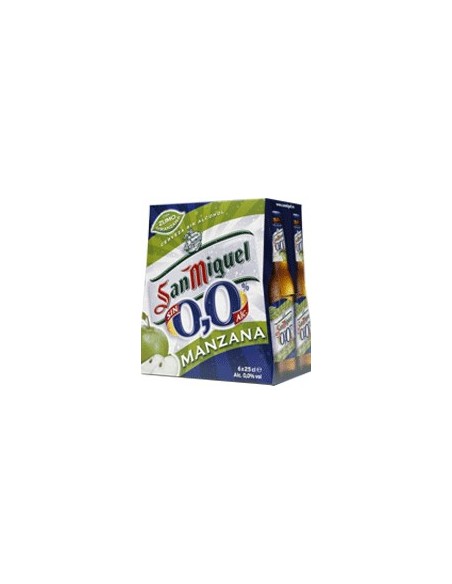 Cerveza sin alcohol 0,0% con zumo de Manzana San Miguel