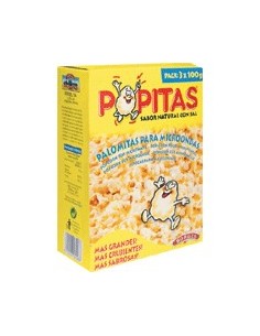 Palomitas para microondas con sal sabor natural Popitas de B
