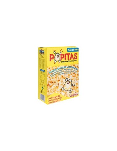 Palomitas para microondas con sal sabor natural Popitas de B