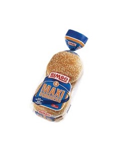 Panecillos hamburguesa con semillas sésamo Maxi Burger Bimbo