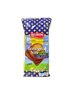 Pan tostado integral sin azúcar y sin sal Recondo