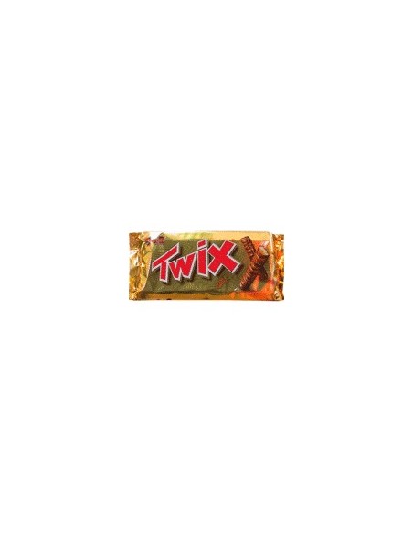 Barritas de caramelo y galleta cubiertos de chocolate. Twix