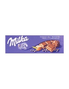 Chocolate extrafino con leche relleno de almendras Milka