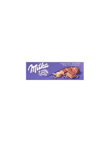 Chocolate extrafino con leche relleno de almendras Milka