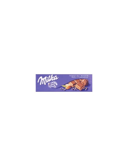 Chocolate extrafino con leche relleno de almendras Milka