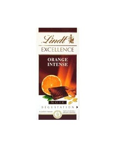 Chocolate negro extrafino con naranja y almendras Lindt