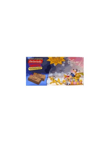 Turrón de chocolate con almendras Disney Delaviuda