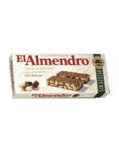 Turrón de chocolate con almendras sin azúcar El Almendro