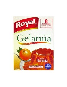 Gelatina sabor naranja Royal