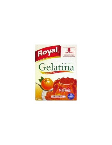 Gelatina sabor naranja Royal