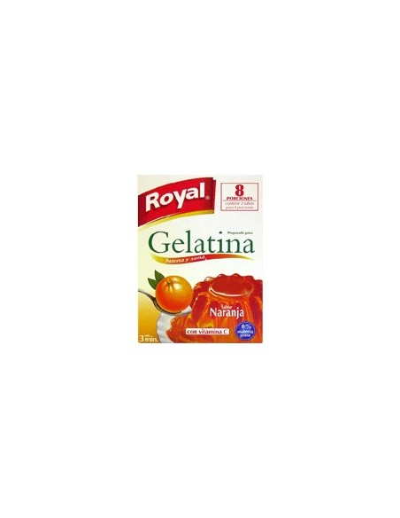 Gelatina sabor naranja Royal