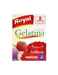 Gelatina sabor frambuesa Royal