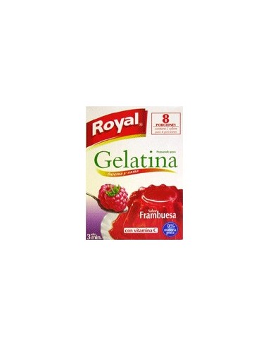 Gelatina sabor frambuesa Royal