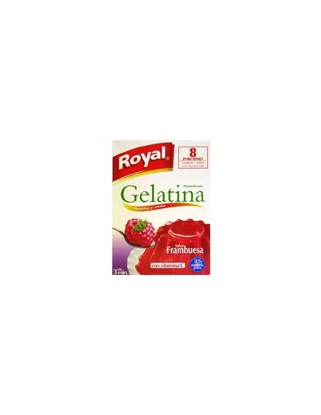 Gelatina sabor frambuesa Royal