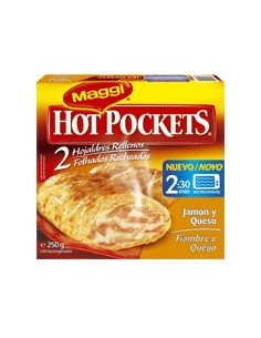 Hojaldres rellenos de jamón y queso 'Hot Pockets' Maggi