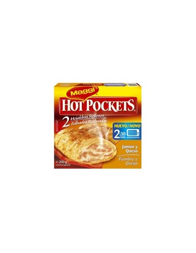 Hojaldres rellenos de jamón y queso 'Hot Pockets' Maggi