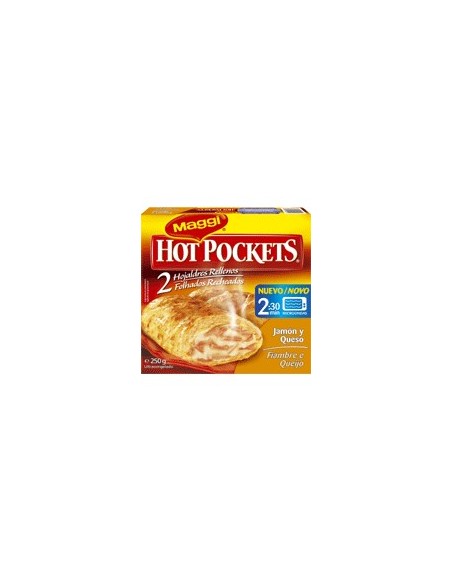 Hojaldres rellenos de jamón y queso 'Hot Pockets' Maggi