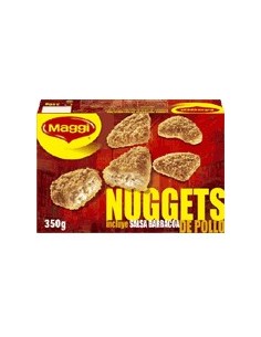 Nuggets de pollo, con salsa barbacoa Maggi