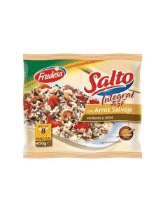 Salto integral con arroz salvaje, verduras y setas Frudesa