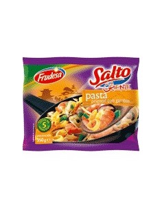 Salto a Oriente de pasta con gambas Frudesa