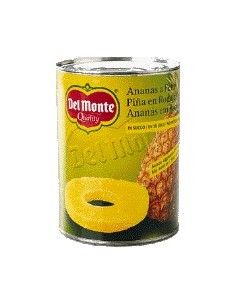 Piña en rodajas en su jugo Del Monte