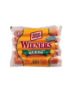 Salchichas cocidas estilo Viena Wieners con queso Oscar Maye