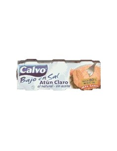 Atún claro al natural sin aceite bajo en sal Calvo