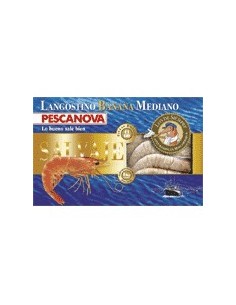 Langostino crudo salvaje Banana mediano Pescanova
