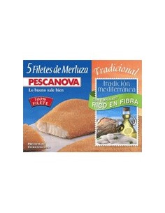 Filetes de merluza empanados Pescanova