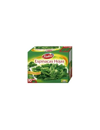 Espinacas en hojas Frudesa caja de 12 porciones, 1000